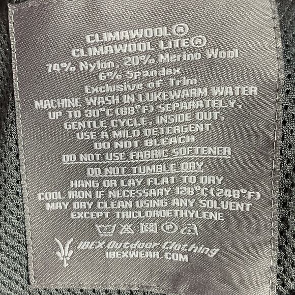 Land Rover Ibex Climawool Womens Full Zip Collared Jacket Black Green Medium - Picture 13 of 16